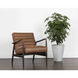 Lyric Vintage Caramel Leather Lounge Chair